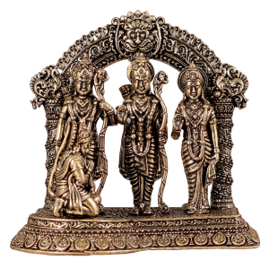 Pure Brass Ram Darbar Idol Intricate Carvings 4 Inch - Miniature Masterpiece | Jaipurio